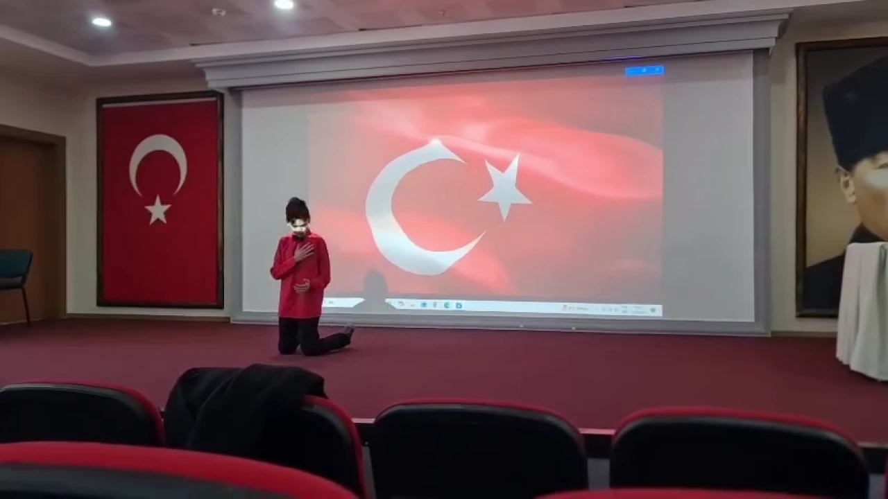 Muğla’da düzenlenen "İstiklal Marşı’nı Ezbere Güzel Okuma Yarışması"nda