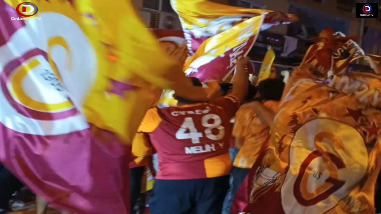 Dalaman'da Sarı-Kırmızı Gece: Galatasaray Taraftarı Şampiyonluğu Kutladı!