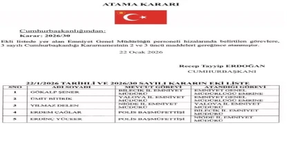 Emniyet Müdürleri Atamaları Gerçekleşti