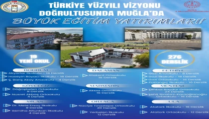 Vizyonu Kapsamında Muğla’ya 2,5 Milyar TL’lik Eğitim Yatırımı