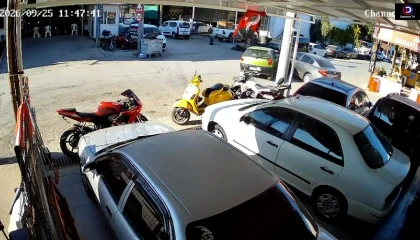 Muğla Sanayi Girişinde peşpeşe 2 kaza